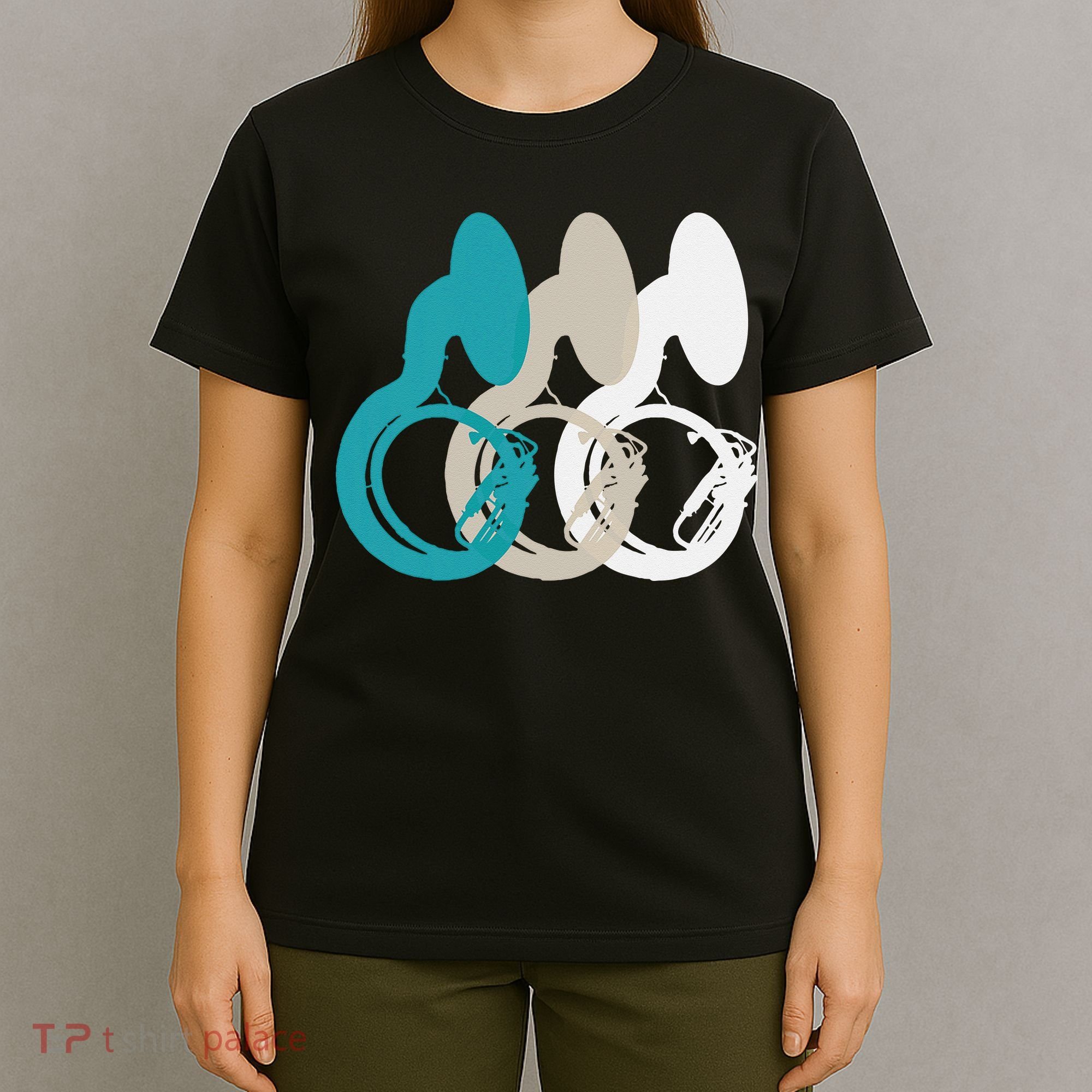 Retro Sousaphone Tuba Music Brass Band Gift T-Shirt