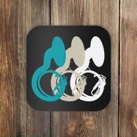 Retro Sousaphone Tuba Music Brass Band Gift Coaster thumb 0