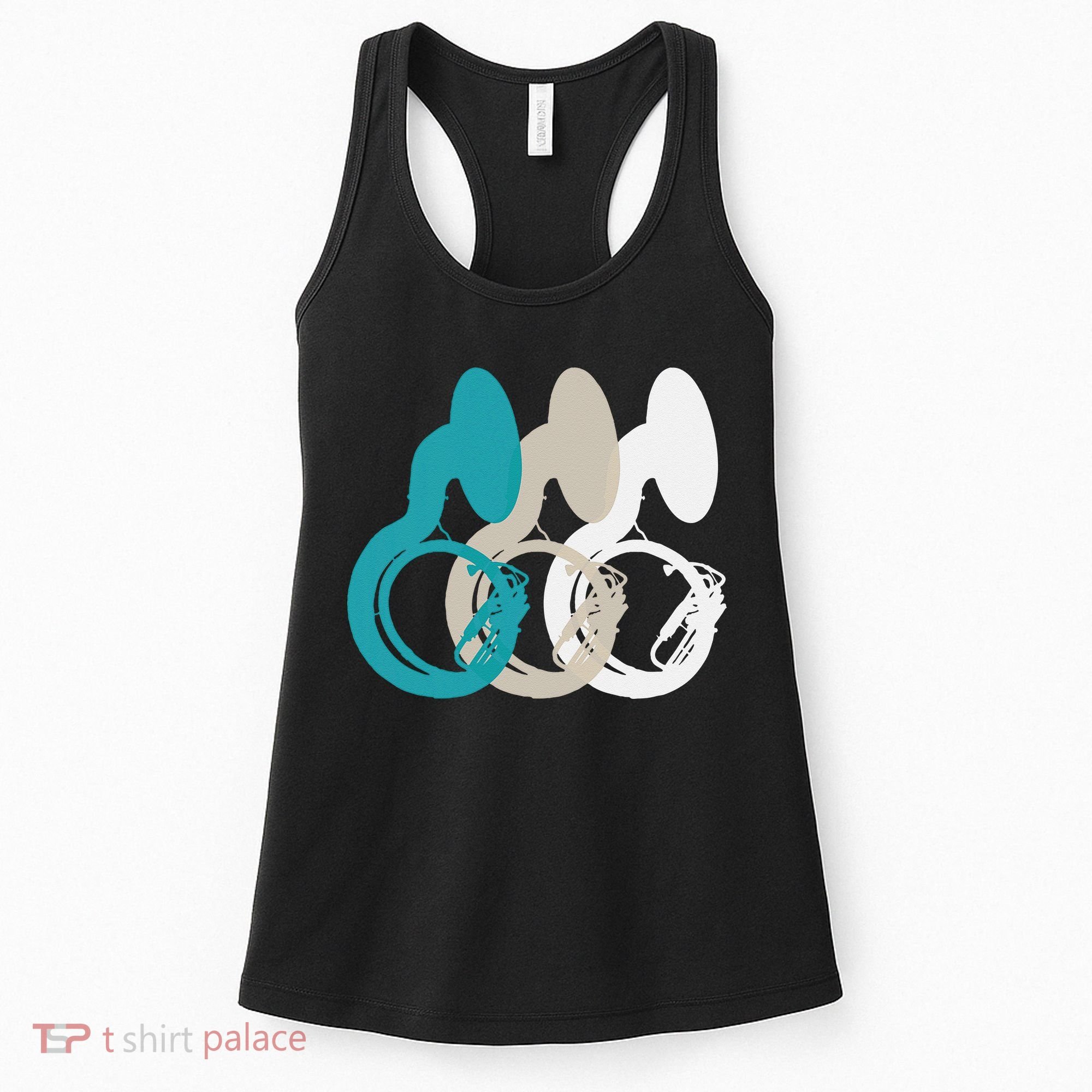 Retro Sousaphone Tuba Music Brass Band Gift Women's Tank Top