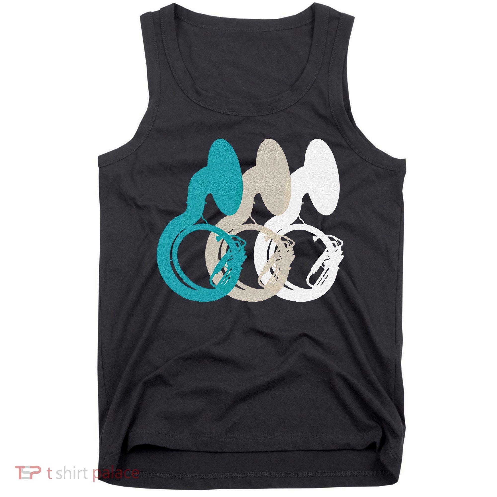 Retro Sousaphone Tuba Music Brass Band Gift Tank Top