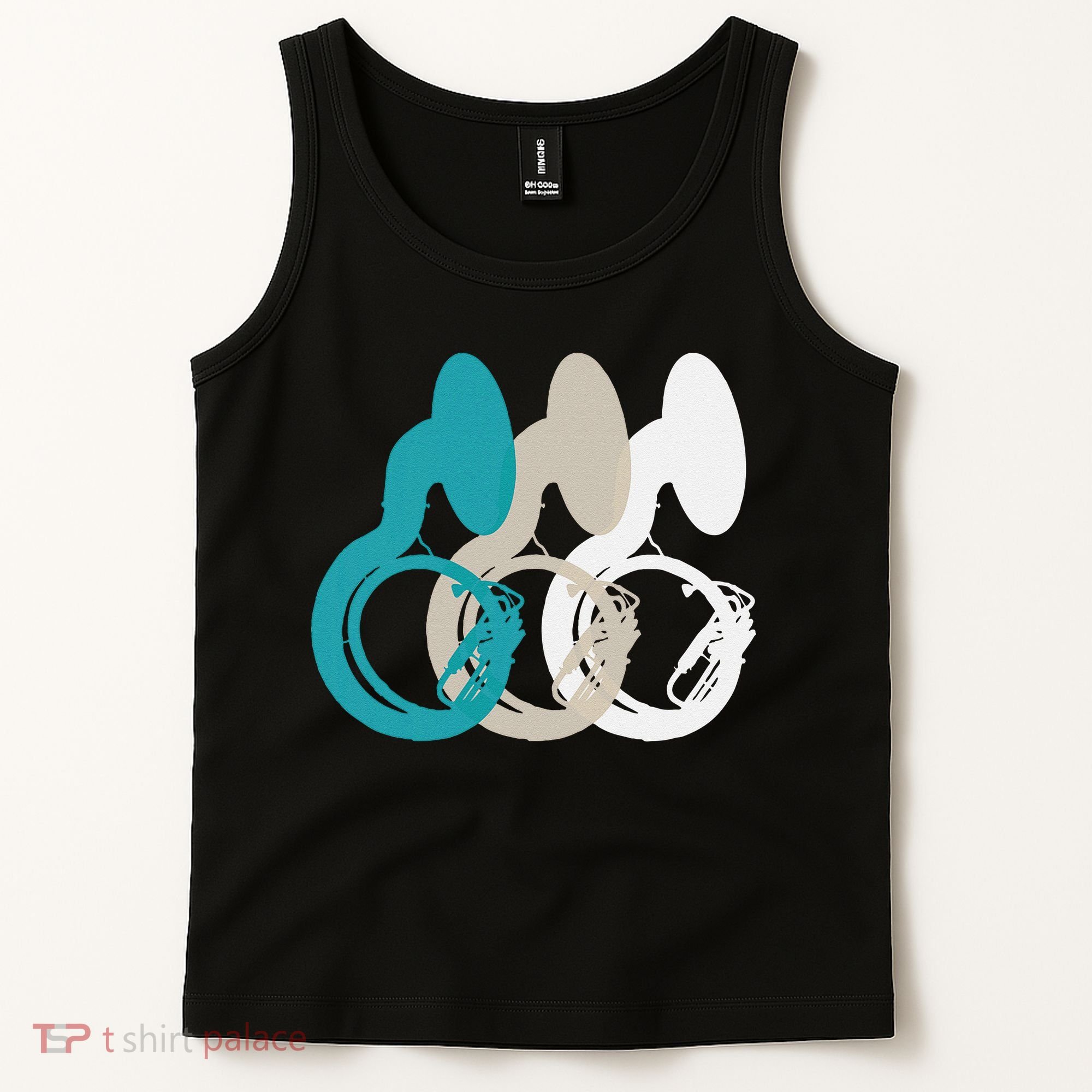 Retro Sousaphone Tuba Music Brass Band Gift Tank Top