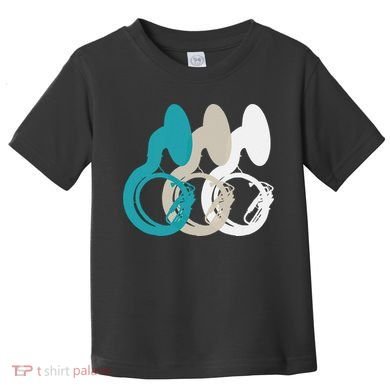 Retro Sousaphone Tuba Music Brass Band Gift Toddler T-Shirt