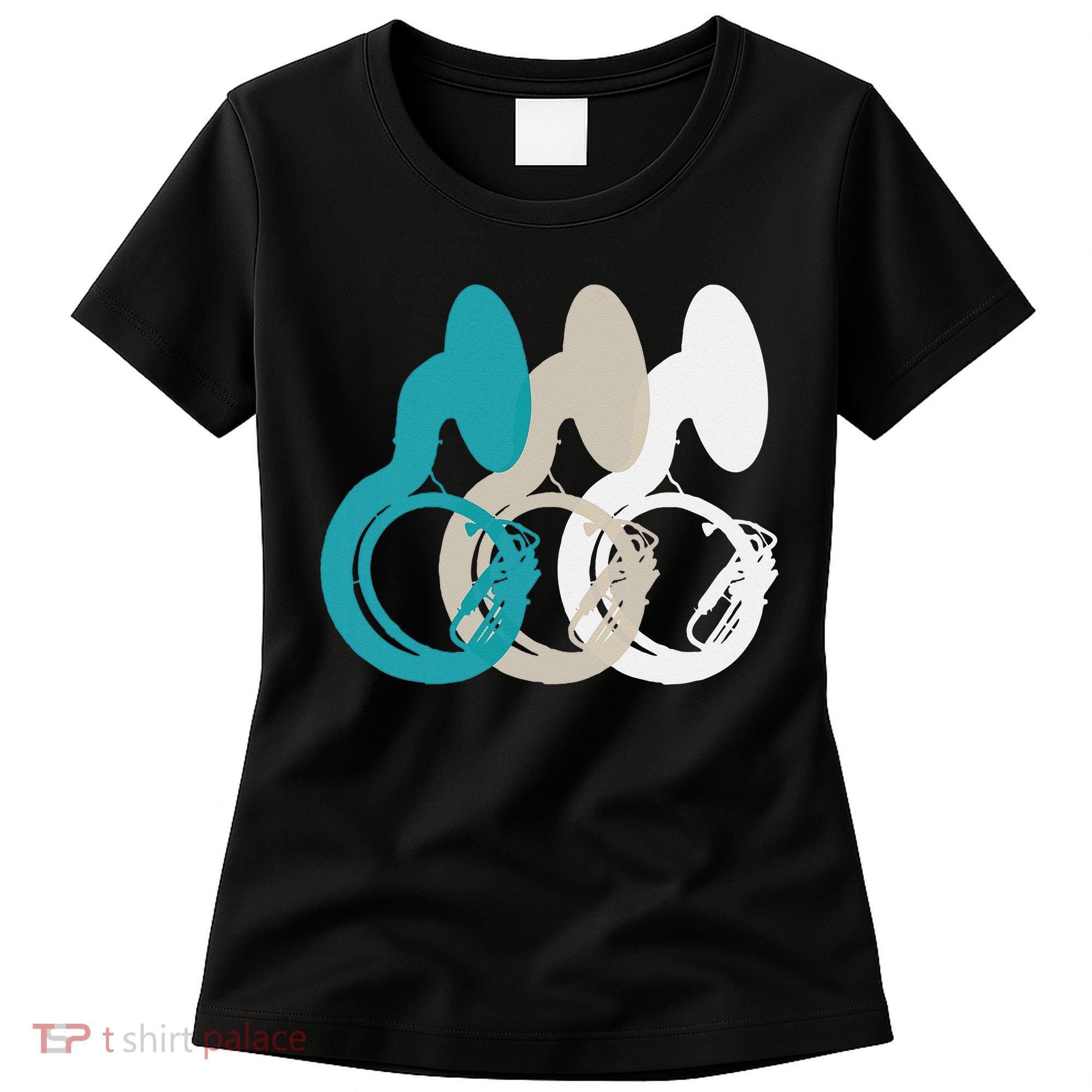 Retro Sousaphone Tuba Music Brass Band Gift Women's T-Shirt
