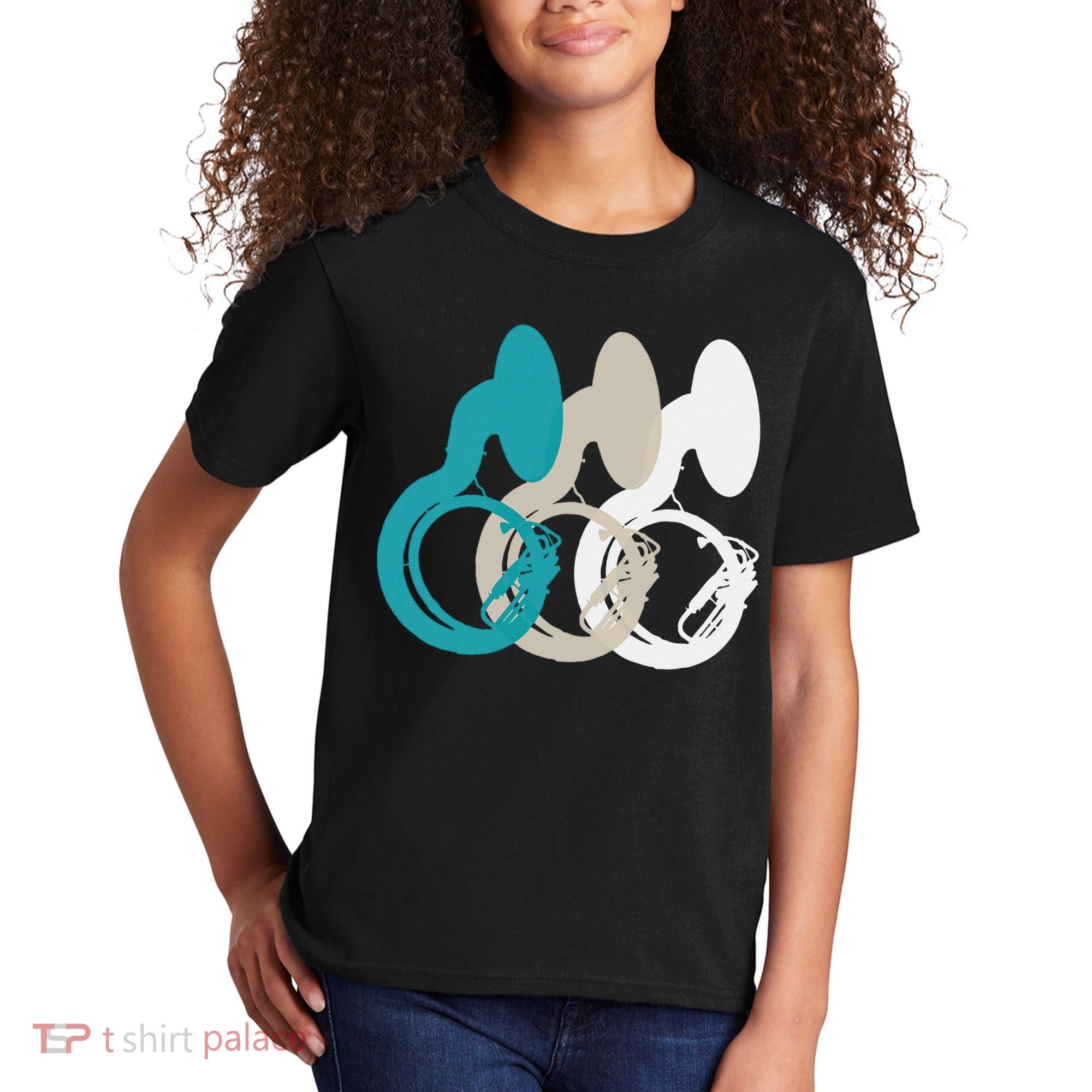 Retro Sousaphone Tuba Music Brass Band Gift Kids T-Shirt