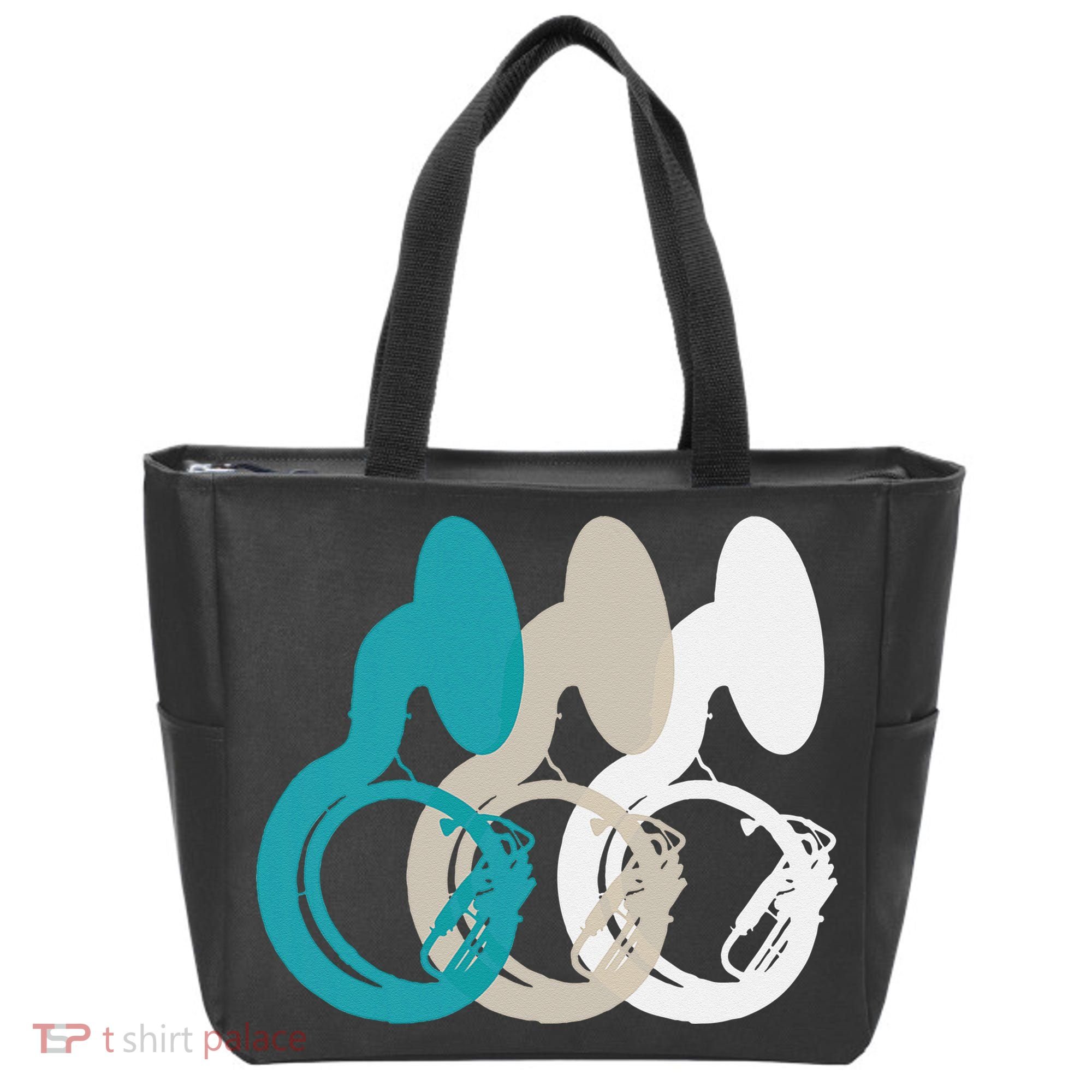 Retro Sousaphone Tuba Music Brass Band Gift Tote Bag