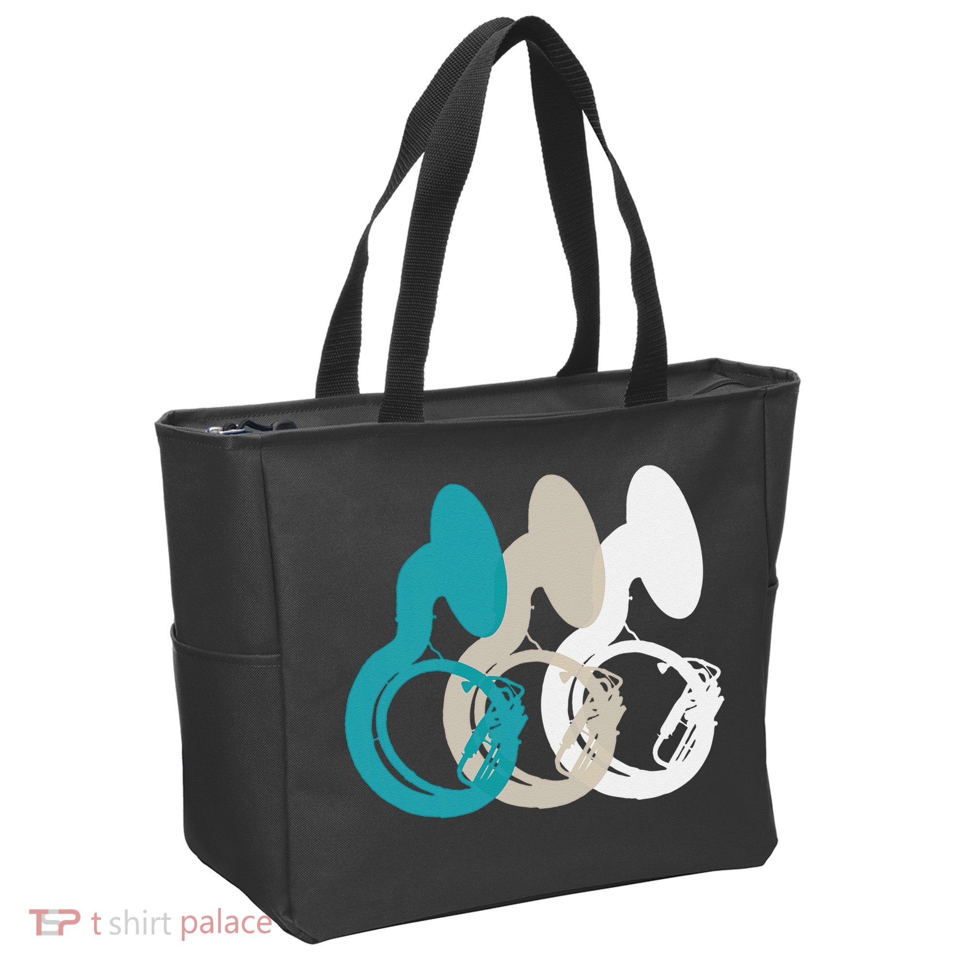 Retro Sousaphone Tuba Music Brass Band Gift Tote Bag