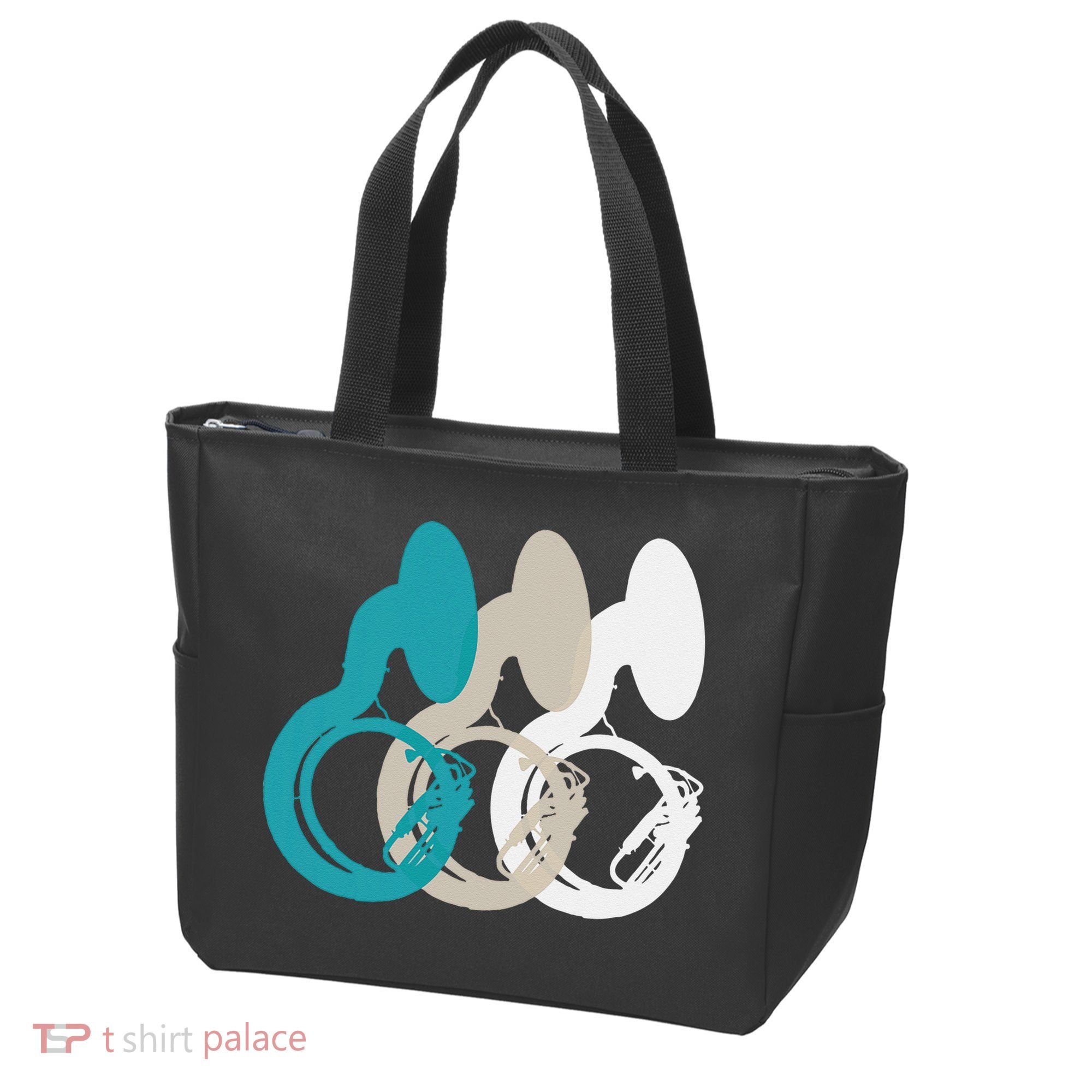 Retro Sousaphone Tuba Music Brass Band Gift Tote Bag