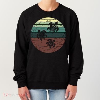 Retro Sea Turtle Women's Sweatshirt
