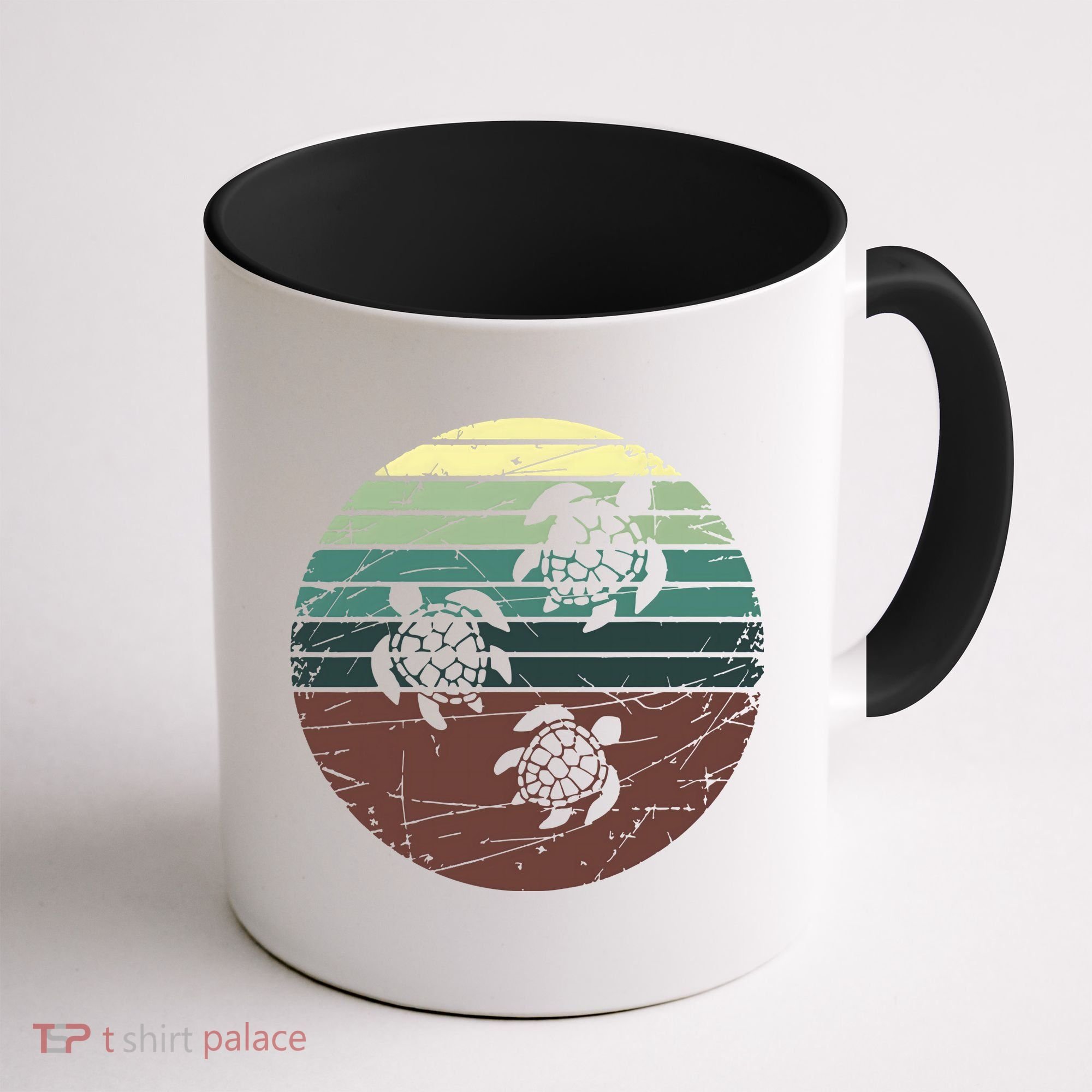 Retro Sea Turtle Coffee Mug