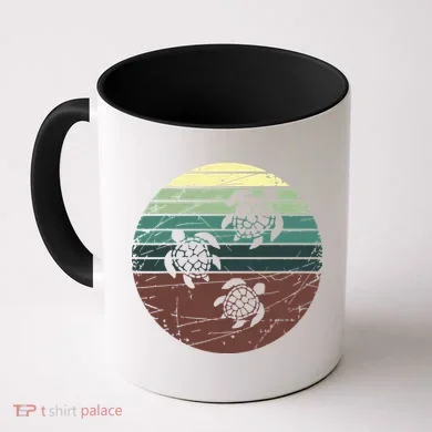 Retro Sea Turtle Coffee Mug
