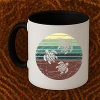 Retro Sea Turtle Coffee Mug thumb 2