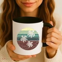 Retro Sea Turtle Coffee Mug thumb 3