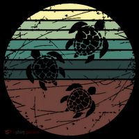 Retro Sea Turtle Ornament thumb 1
