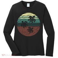 Retro Sea Turtle Women's Long Sleeve Shirt thumb 0