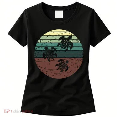 Retro Sea Turtle Women's T-Shirt