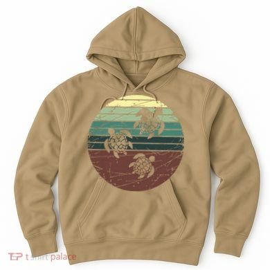 Retro Sea Turtle Hoodie