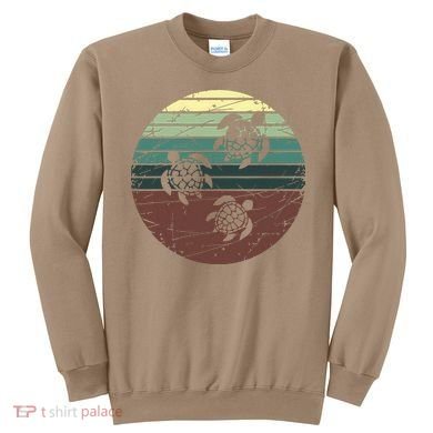 Retro Sea Turtle Sweatshirt