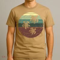Retro Sea Turtle T-Shirt thumb 3