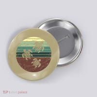 Retro Sea Turtle Button thumb 0