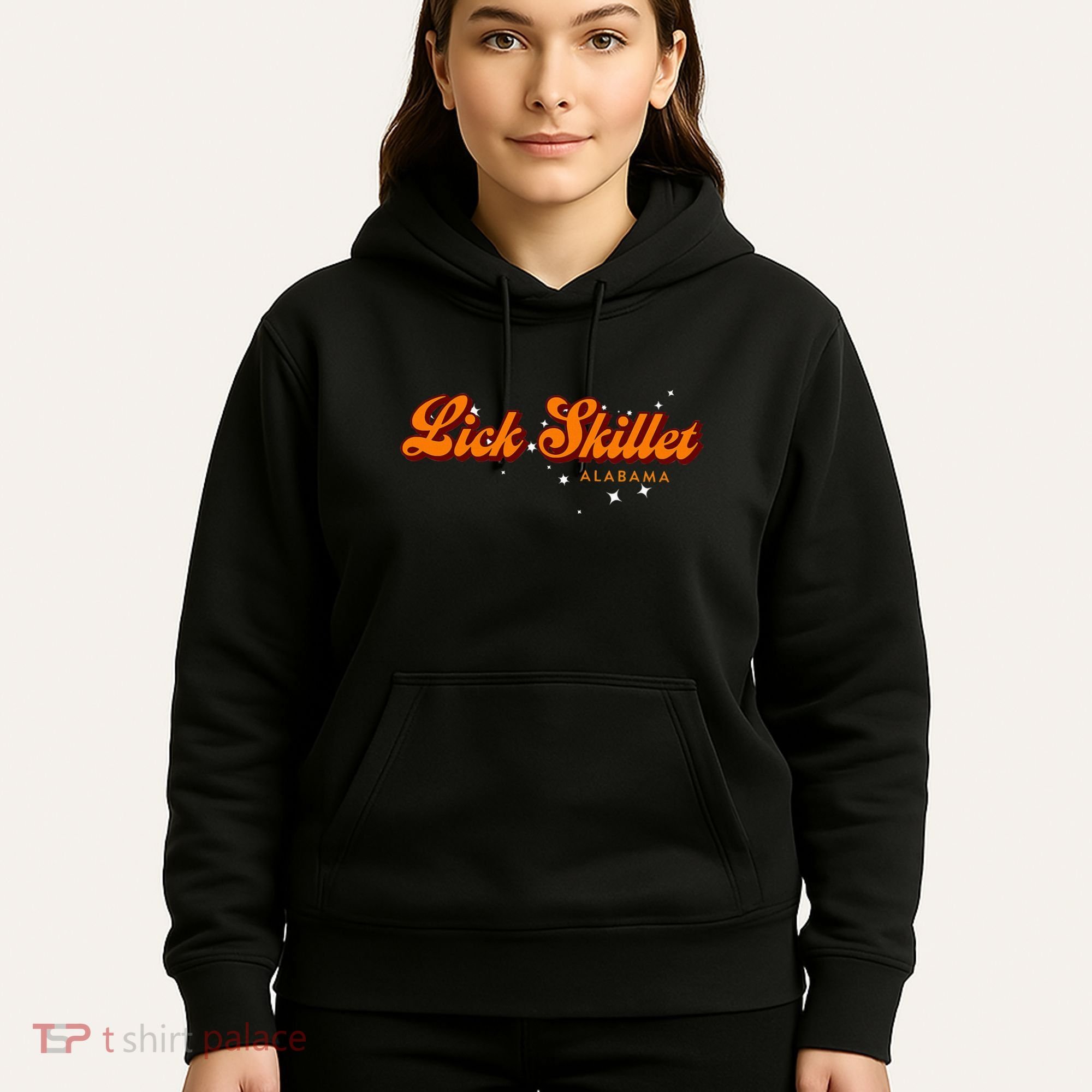 Retro Small Town Alabama Lick Skillet Hoodie