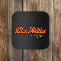 Retro Small Town Alabama Lick Skillet Coaster thumb 0