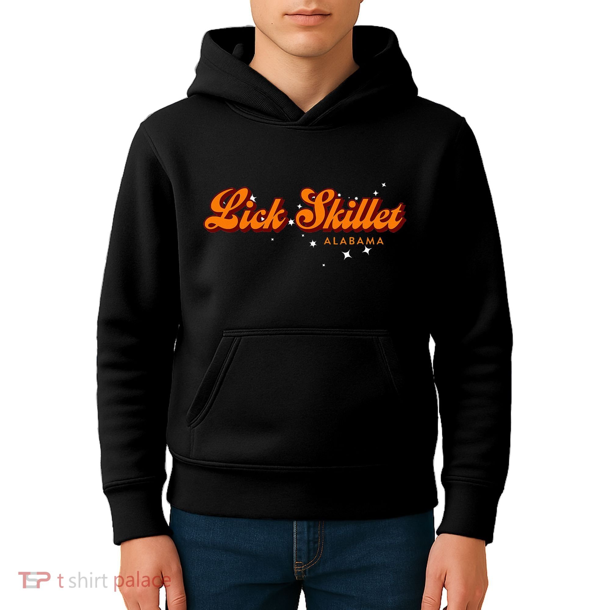 Retro Small Town Alabama Lick Skillet Kids Hoodie