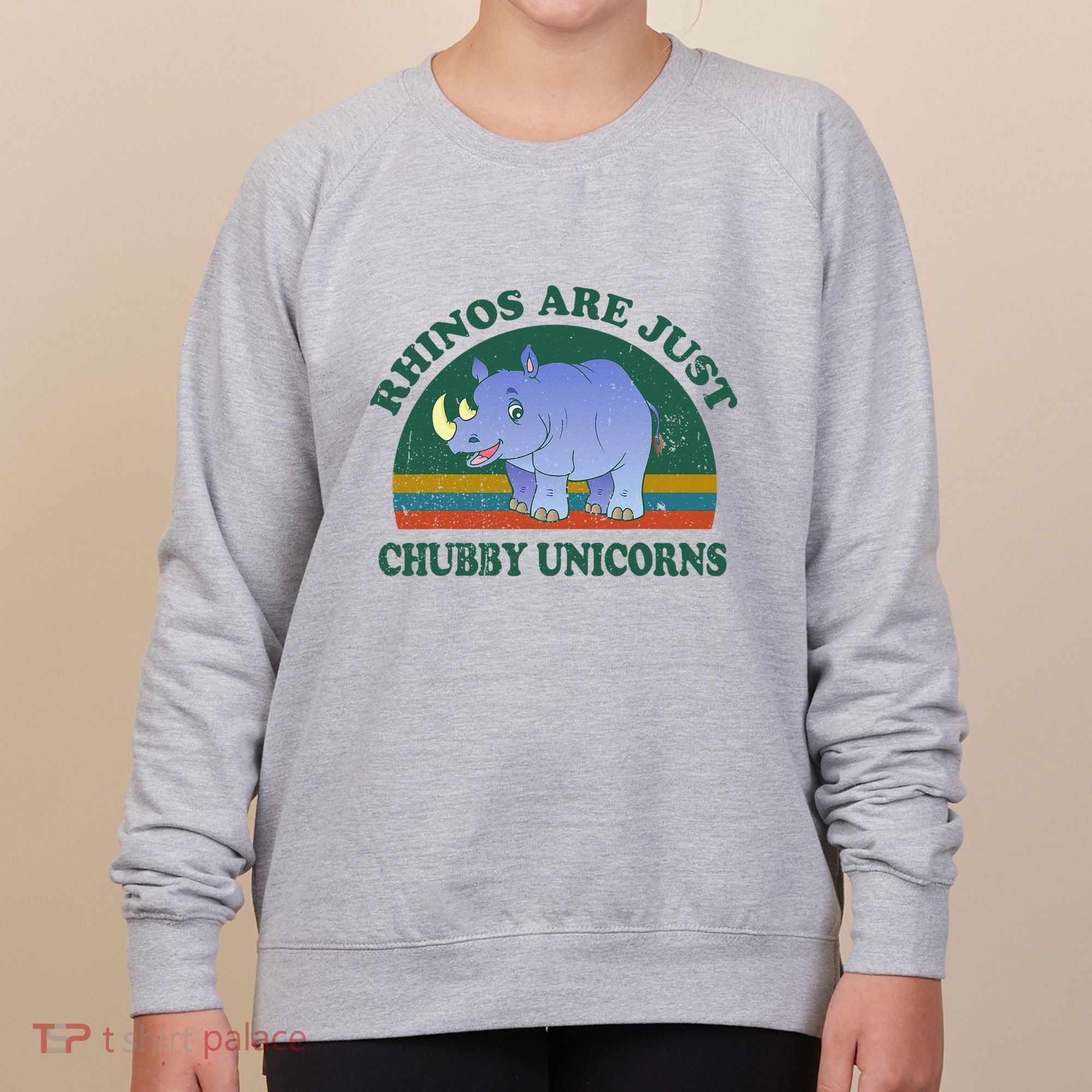 Rhino Save The Rhinos Are Just Chubby Unicorns Women's Sweatshirt