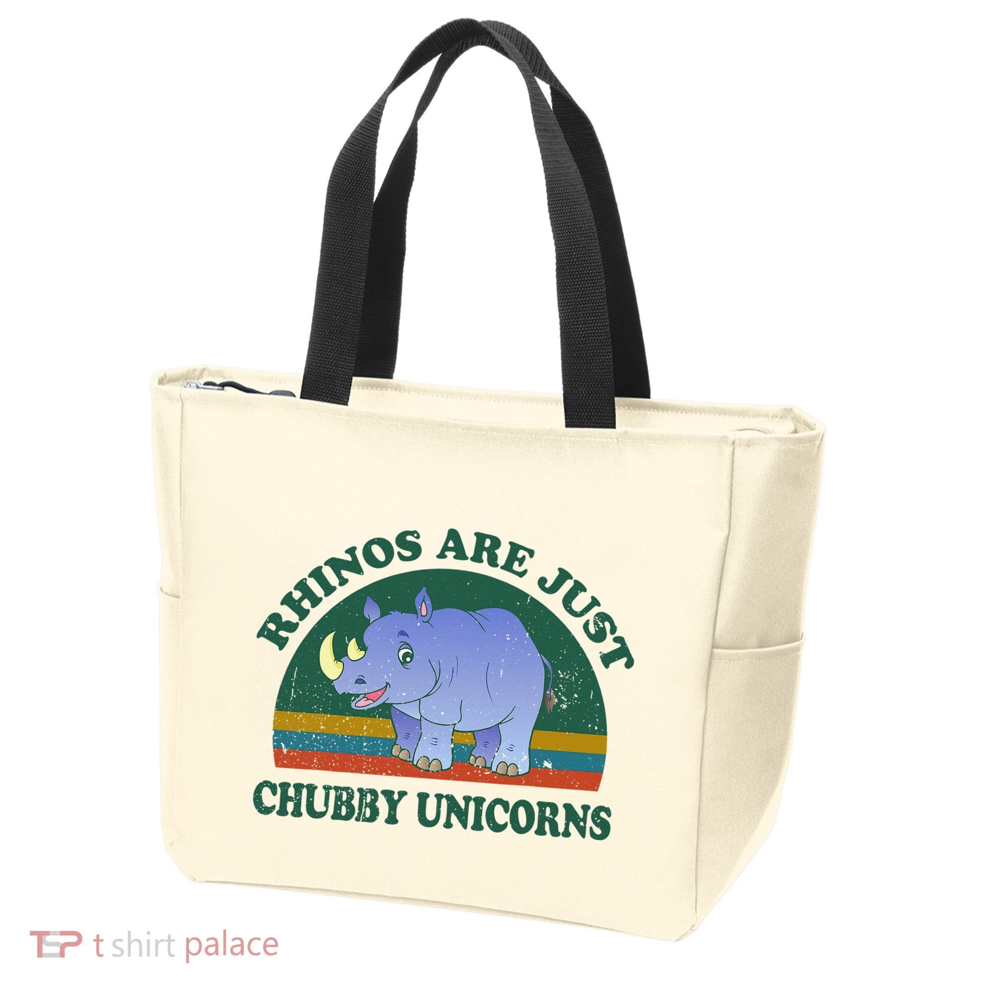 Rhino Save The Rhinos Are Just Chubby Unicorns Tote Bag