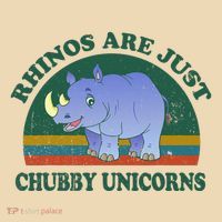Rhino Save The Rhinos Are Just Chubby Unicorns Tote Bag thumb 4