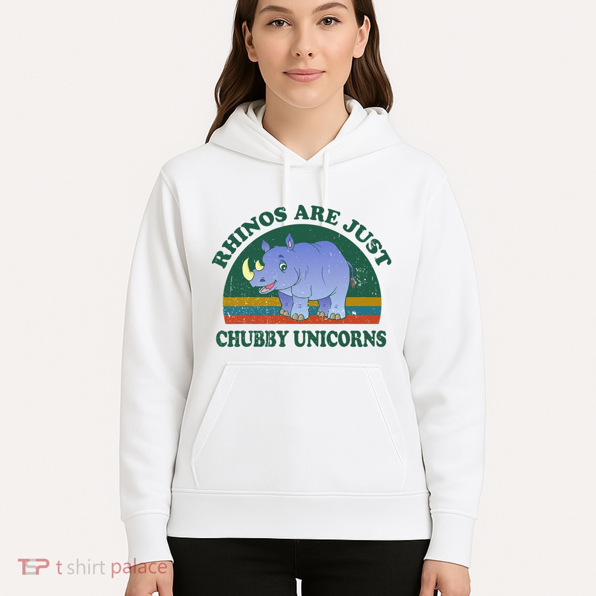 Rhino Save The Rhinos Are Just Chubby Unicorns Hoodie