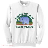 Rhino Save The Rhinos Are Just Chubby Unicorns Sweatshirt thumb 0
