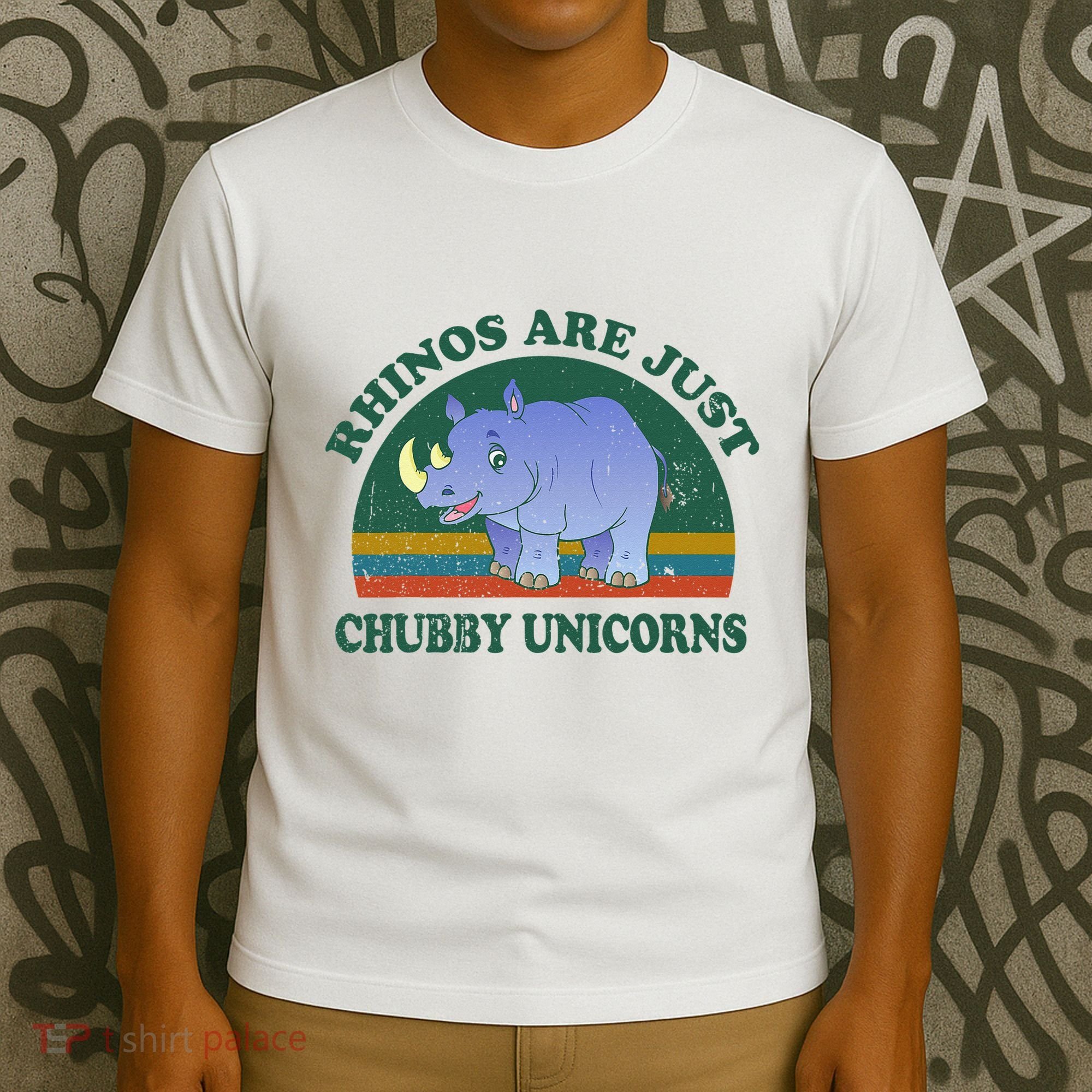 Rhino Save The Rhinos Are Just Chubby Unicorns T-Shirt