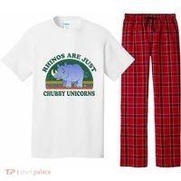 Rhino Save The Rhinos Are Just Chubby Unicorns Pajama Set thumb 0
