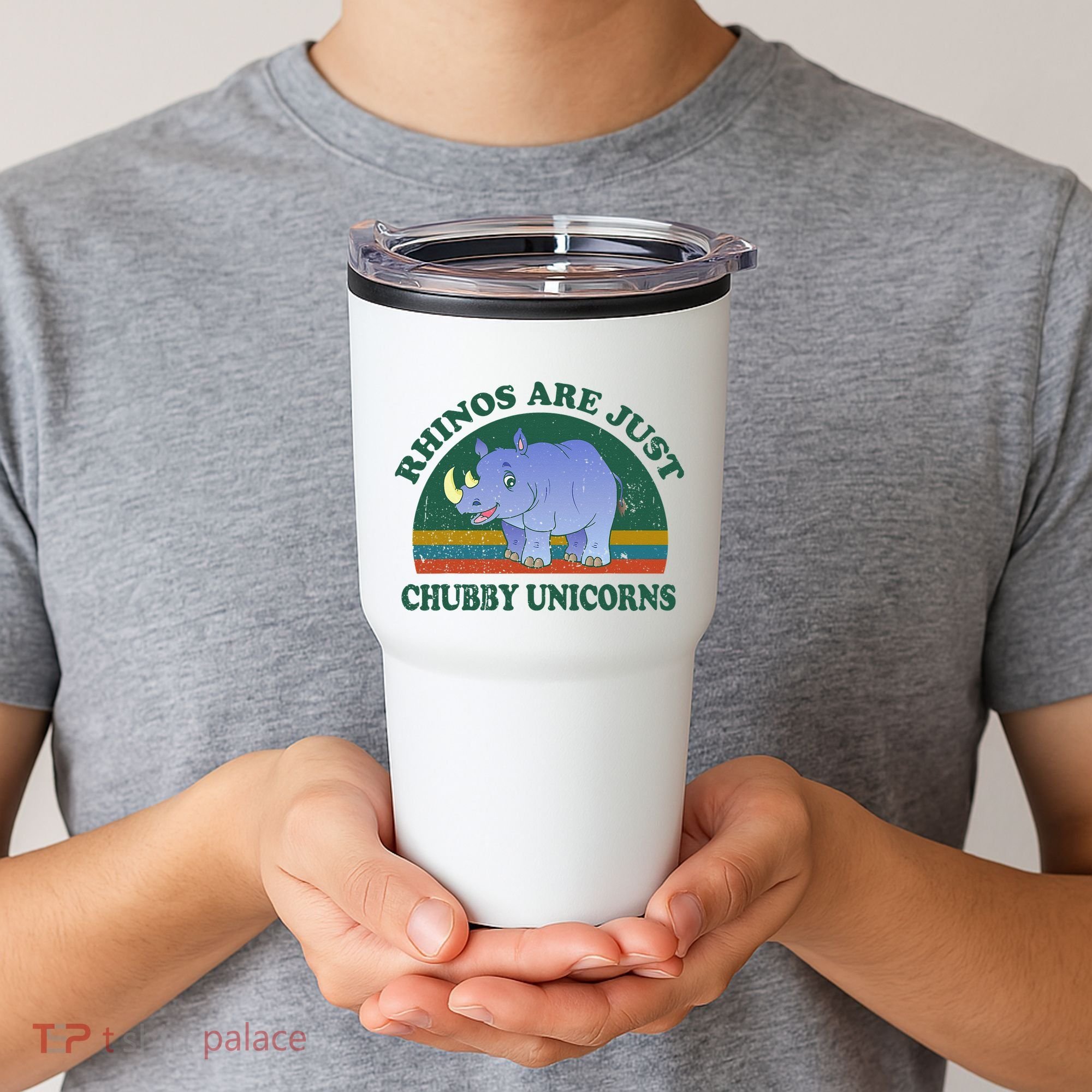 Rhino Save The Rhinos Are Just Chubby Unicorns Tumbler