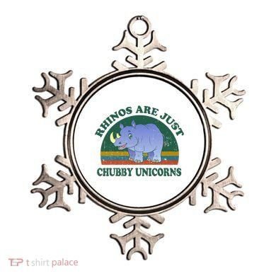 Rhino Save The Rhinos Are Just Chubby Unicorns Ornament