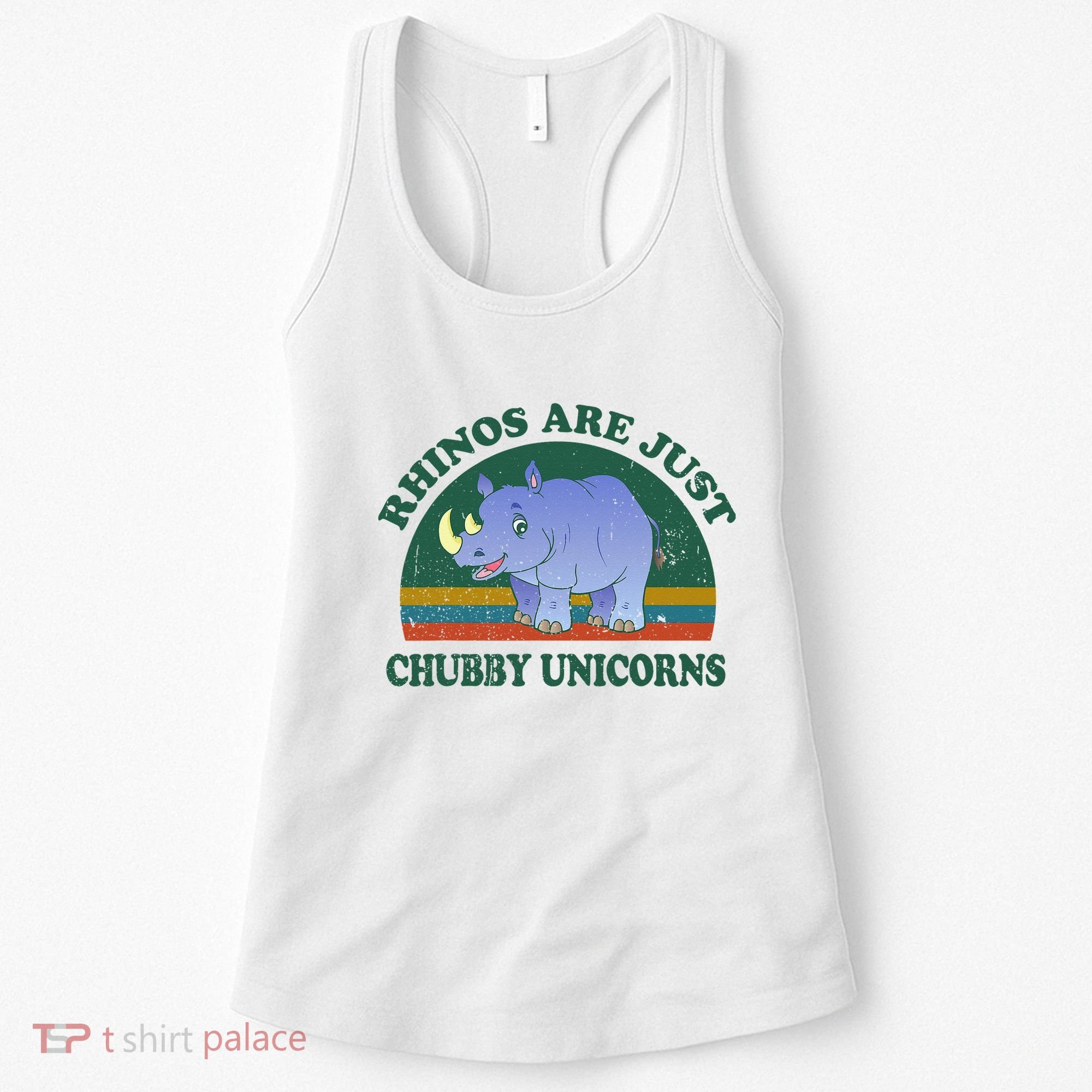 Rhino Save The Rhinos Are Just Chubby Unicorns Women's Tank Top