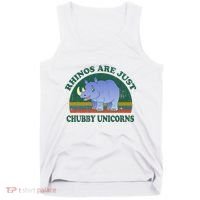 Rhino Save The Rhinos Are Just Chubby Unicorns Tank Top thumb 0