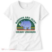 Rhino Save The Rhinos Are Just Chubby Unicorns Women's T-Shirt thumb 0