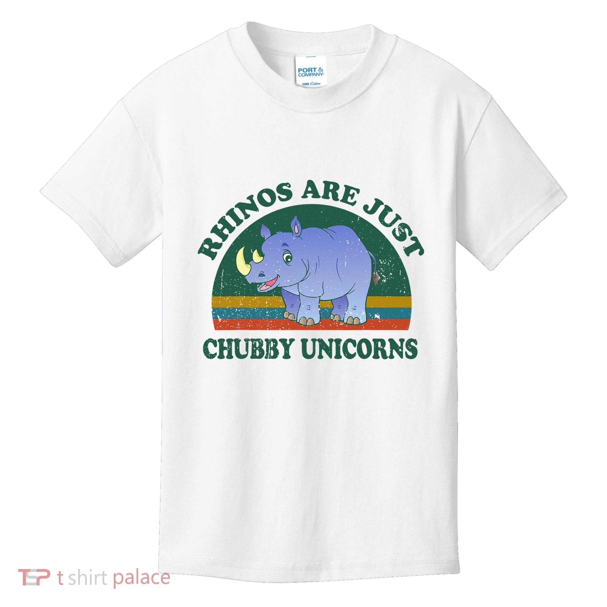 Rhino Save The Rhinos Are Just Chubby Unicorns Kids T-Shirt