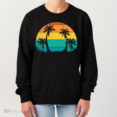 Retro Summer Tropical Beach Women's Sweatshirt