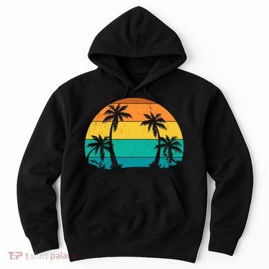 Retro Summer Tropical Beach Hoodie