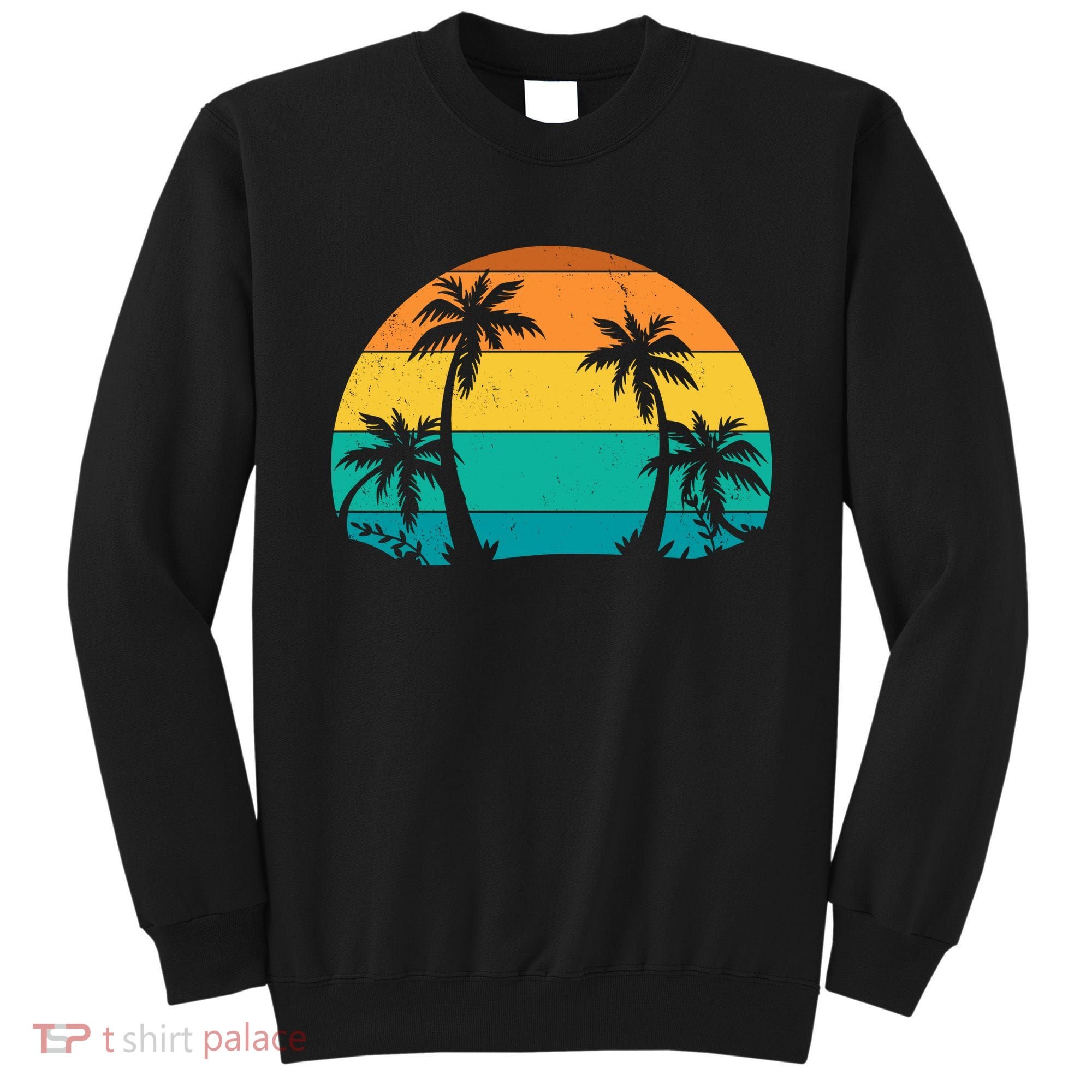 Retro Summer Tropical Beach Sweatshirt
