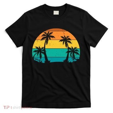 Retro Summer Tropical Beach T-Shirt
