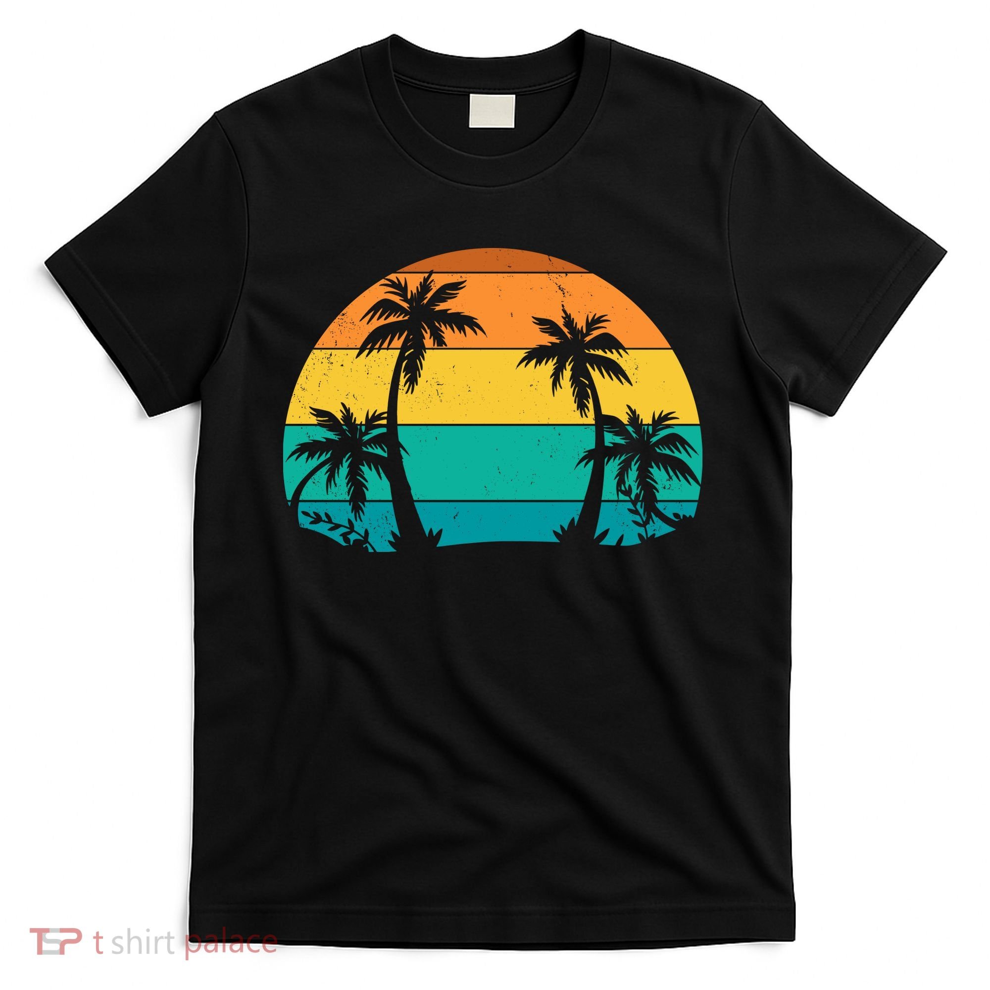 Retro Summer Tropical Beach T-Shirt