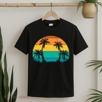 Retro Summer Tropical Beach T-Shirt thumb 2