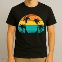 Retro Summer Tropical Beach T-Shirt thumb 3
