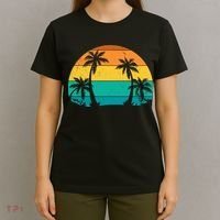 Retro Summer Tropical Beach T-Shirt thumb 4