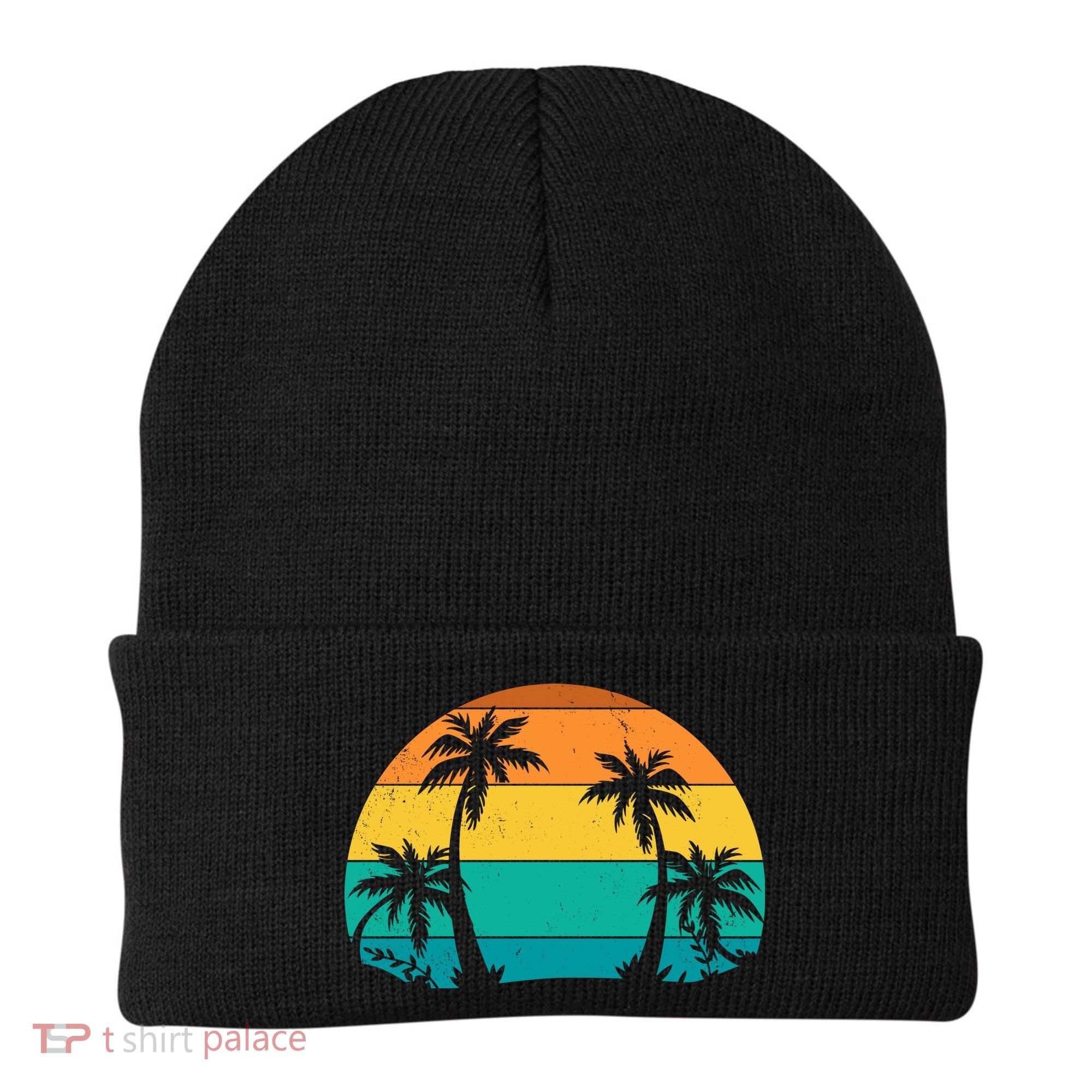 Retro Summer Tropical Beach Beanie
