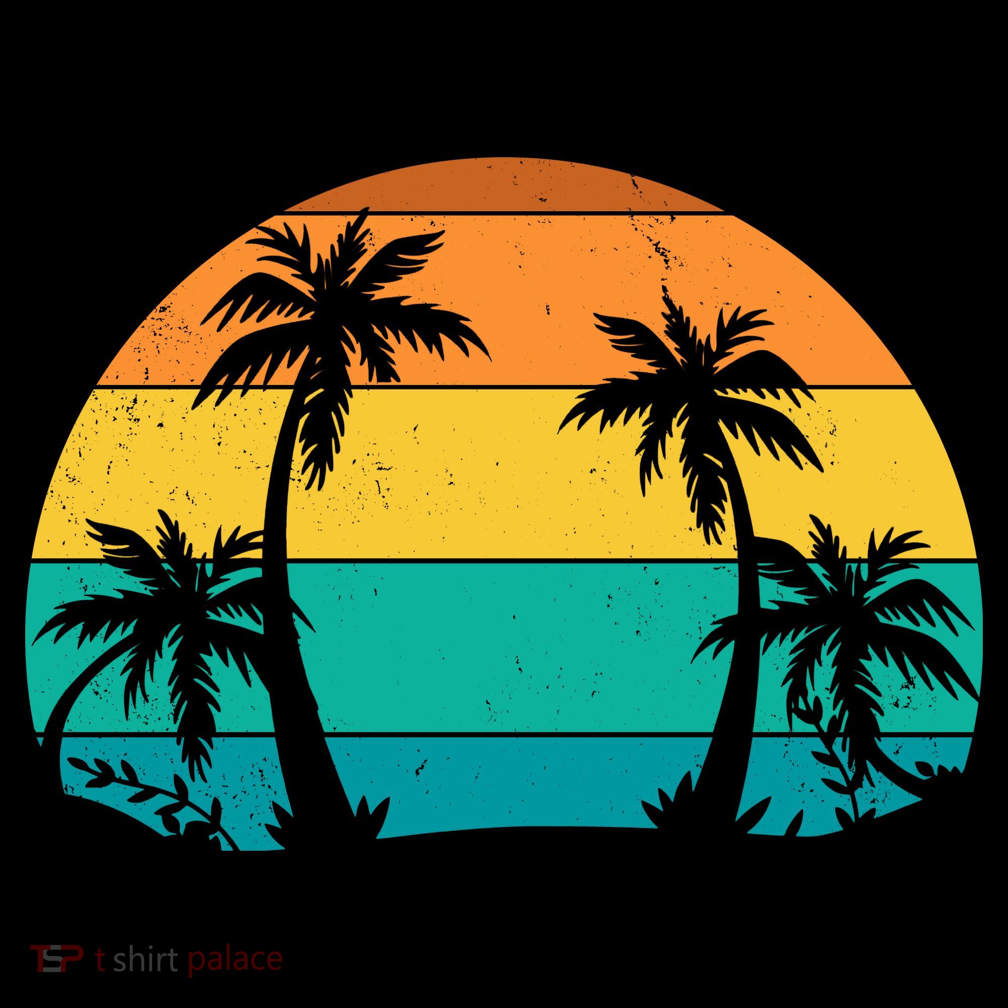 Retro Summer Tropical Beach Women's Hoodie
