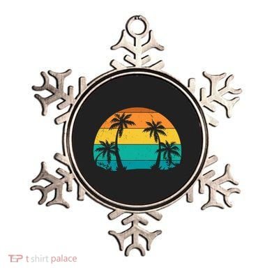 Retro Summer Tropical Beach Ornament